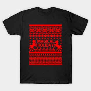 magical holiday ugly sweater T-Shirt